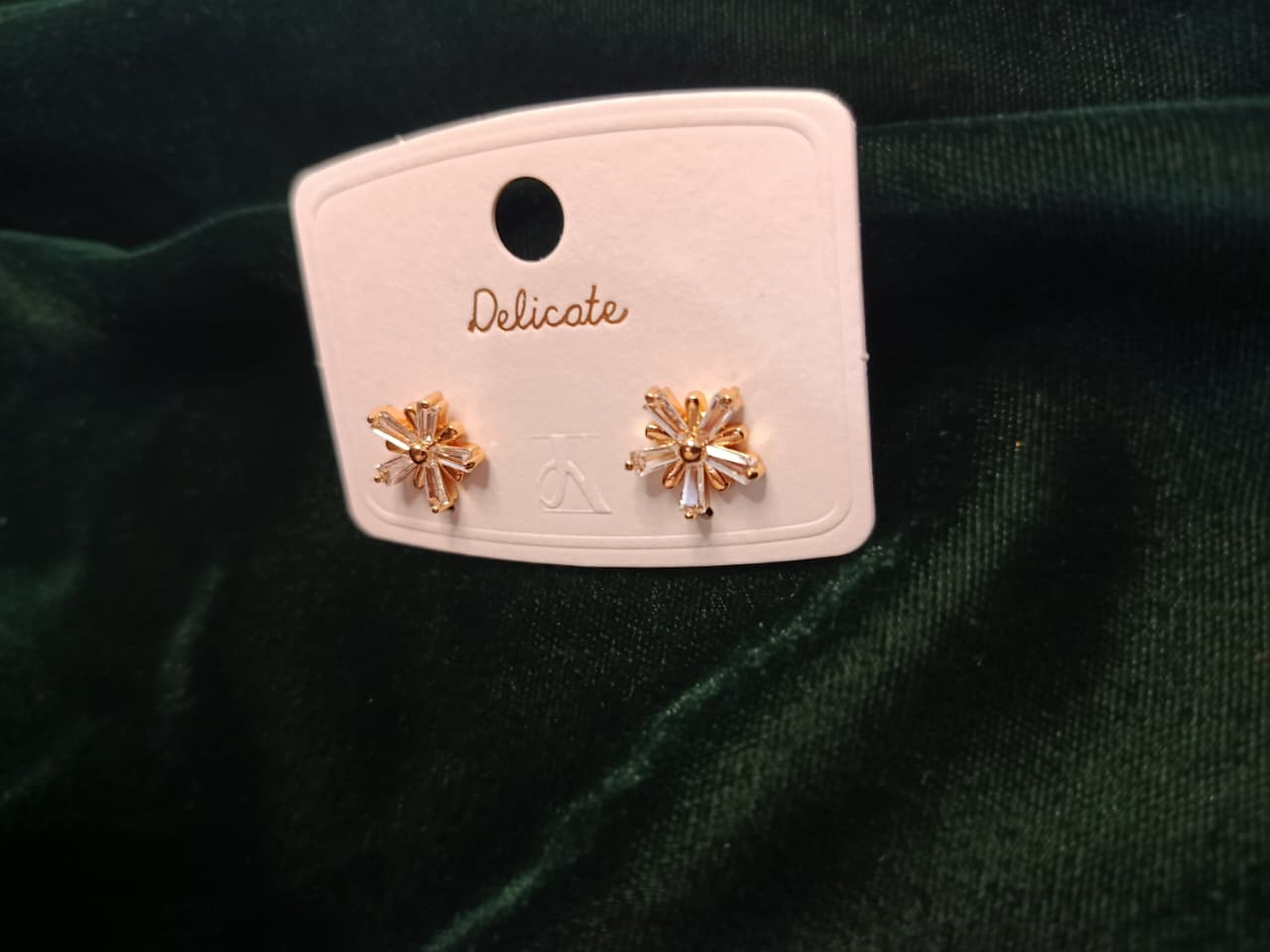 Golden Starburst Stud Earrings