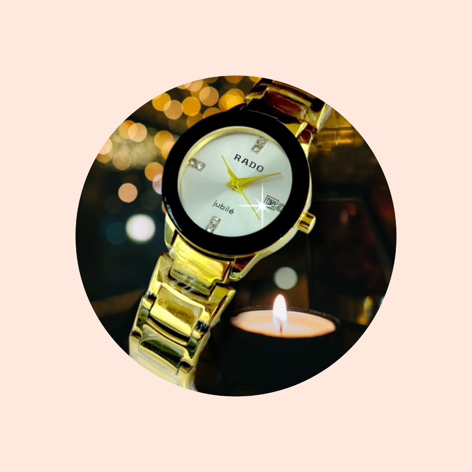Rado-Jublie Gold & Black Wrist watch