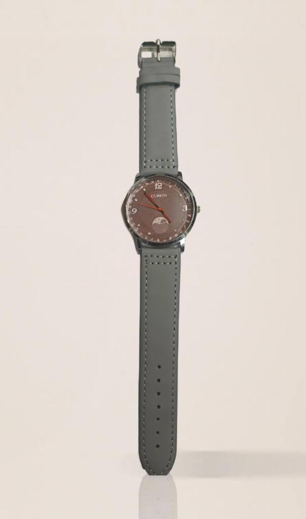 Curren_Watch with Leather Strap